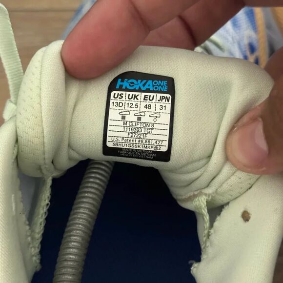 Hoka One One M Clifton 8 1119393 TGT Size 13D Running Sneakers - Picture 5 of 5